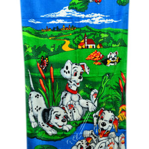 Рушник пляжний махра-велюр далматинці "2815