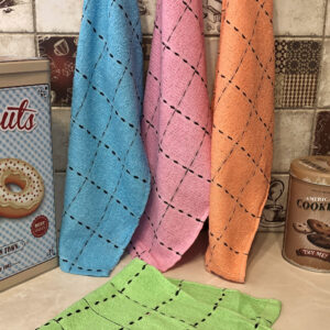 Рушник кухонний бавовняний в клітинку 20 штук "РК-02