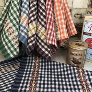 Рушник лляний кухонний великий орнамент 12 штук "РК-31