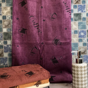 Рушник для обличчя мікрофібра кави 6 шт."PL-102