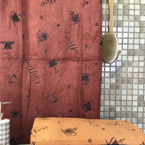 Рушник банний мікрофібра кави 6 шт. "PB-102