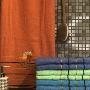 Рушник банне махрове квіти 10 шт. "PB-07