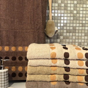 Рушник банний махровий Горохи 8 шт. "PB-209