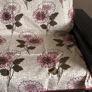 Покривало полуторне з джаккардовим малюнком Соняшник "659-бордо"