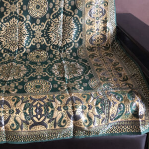 Покривало полуторне з малюнком Золото "683-зелений