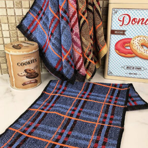 Рушник кухонний темна клітина 20 штук "РК-423