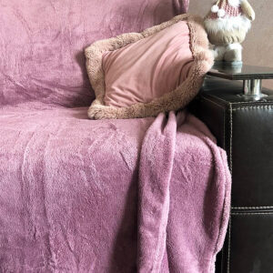 Плед плюшевий однотонний Євро 3247-2.