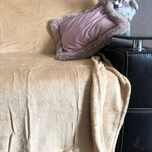 Плед плюшевий однотонний Євро 3247-3.