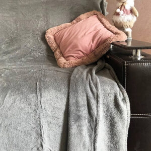 Плед плюшевий однотонний Євро 3247-4.