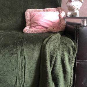 Плед плюшевий однотонний Євро 3247-5.