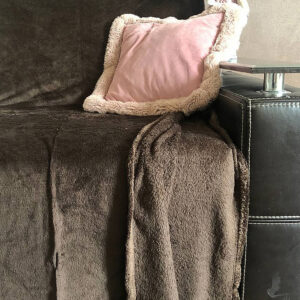 Плед плюшевий однотонний Євро 3247-6.