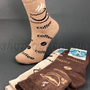 Шкарпетки жіночі махра Coffee " ZH-688