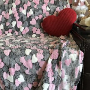 Плед двоспальний стрижка з малюнком "2119-16