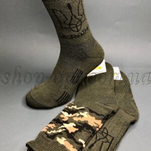 Шкарпетки чоловічі тактичні теплі хакі "Military-2025