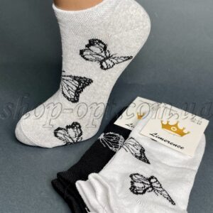 Шкарпетки жіночі низькі асорті Метелик "ZL-1113"