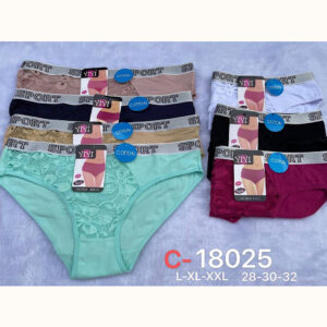 Труси жіночі норма бавовна з мереживом "С-18025