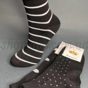 Шкарпетки жіночі високі Чорне асорті "Sus-368