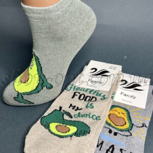 Шкарпетки жіночі низькі Велике авокадо "ZL-1126