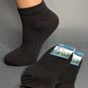 Шкарпетки жіночі низькі бавовна чорні "Sus-922