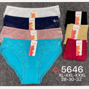 Труси жіночі норма коттон з мереживом C-5646