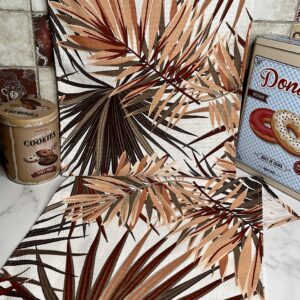 Рушник кухонний вафельний щільний Туреччина 10 штук "РК-659-папороть