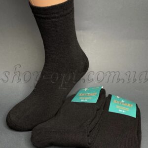 Шкарпетки махрові чорні х/б Житомир Махра-001/29(44-46)