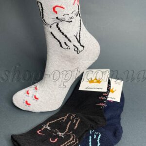 Шкарпетки жіночі високі Кішка "Sus-393"