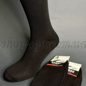 Шкарпетки чоловічі стрейчові чорні Бамбук "Sus-001"