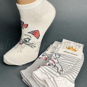 Шкарпетки жіночі низькі Кішечки "ZL-1159