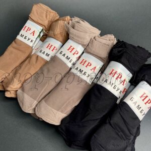 Шкарпетки безрозмірні в пучках лайкра 120 шт "Ірина-асорті-опт