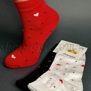 Шкарпетки жіночі середньої висоти Точка-Серце "Sus-2382