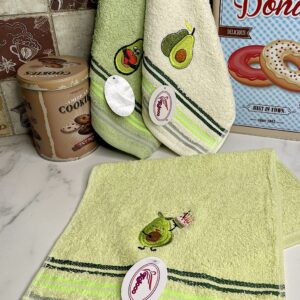 Рушник кухонний махровий щільний Авокадо 20 штук "РК-709