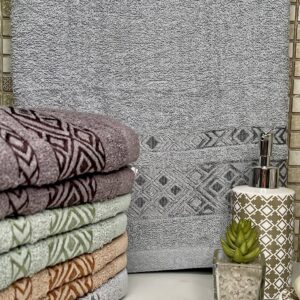 Рушник банний махровий щільний Ромбік 8 шт."PB-580