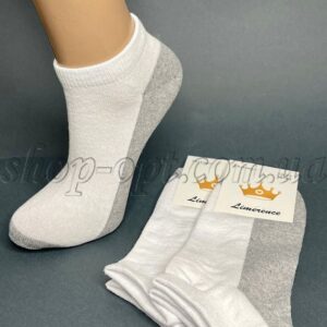 Шкарпетки жіночі низькі стрейч двокольорові "Sus-287