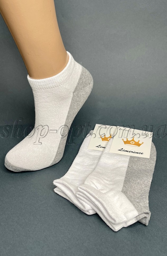 Шкарпетки жіночі низькі стрейч двокольорові “Sus-287