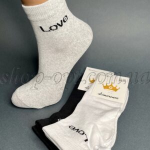 Шкарпетки жіночі середньої висоти Однотонка LOVE "Sus-2313