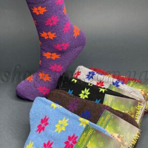 Шкарпетки жіночі махрові Дукат-Сніжинки кольорові "DM-188