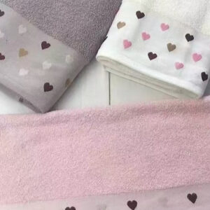 Рушник банний махровий щільний Сердечки 6 шт. "PB-591