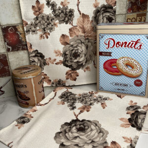 Рушник кухонний вафельний Бутон-бежевий 20 штук "РК-724