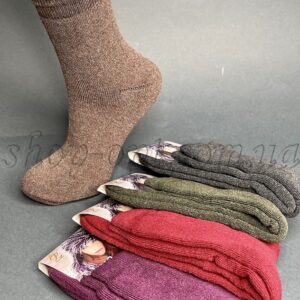 Шкарпетки жіночі махрові Дукат кольорове асорті "DM-192