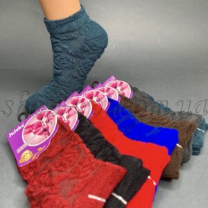 Шкарпетки жіночі махрові рельєфні укорочені "Jujube-1113