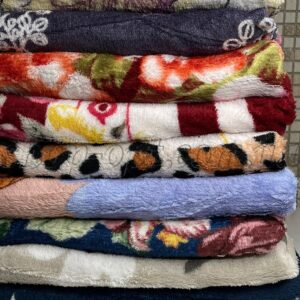 Оптом плюшева ковдра євро з малюнком 10 шт «3084-опт