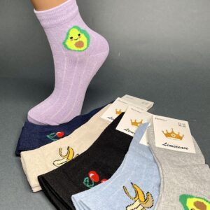 Шкарпетки жіночі середньої висоти Фруктове асорті "Sus-2715"