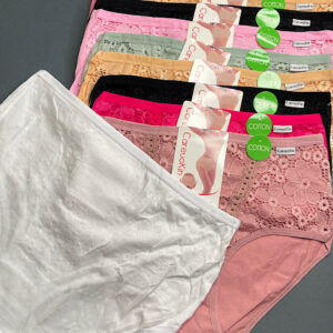 Труси жіночі батал коттон з мереживом "3734