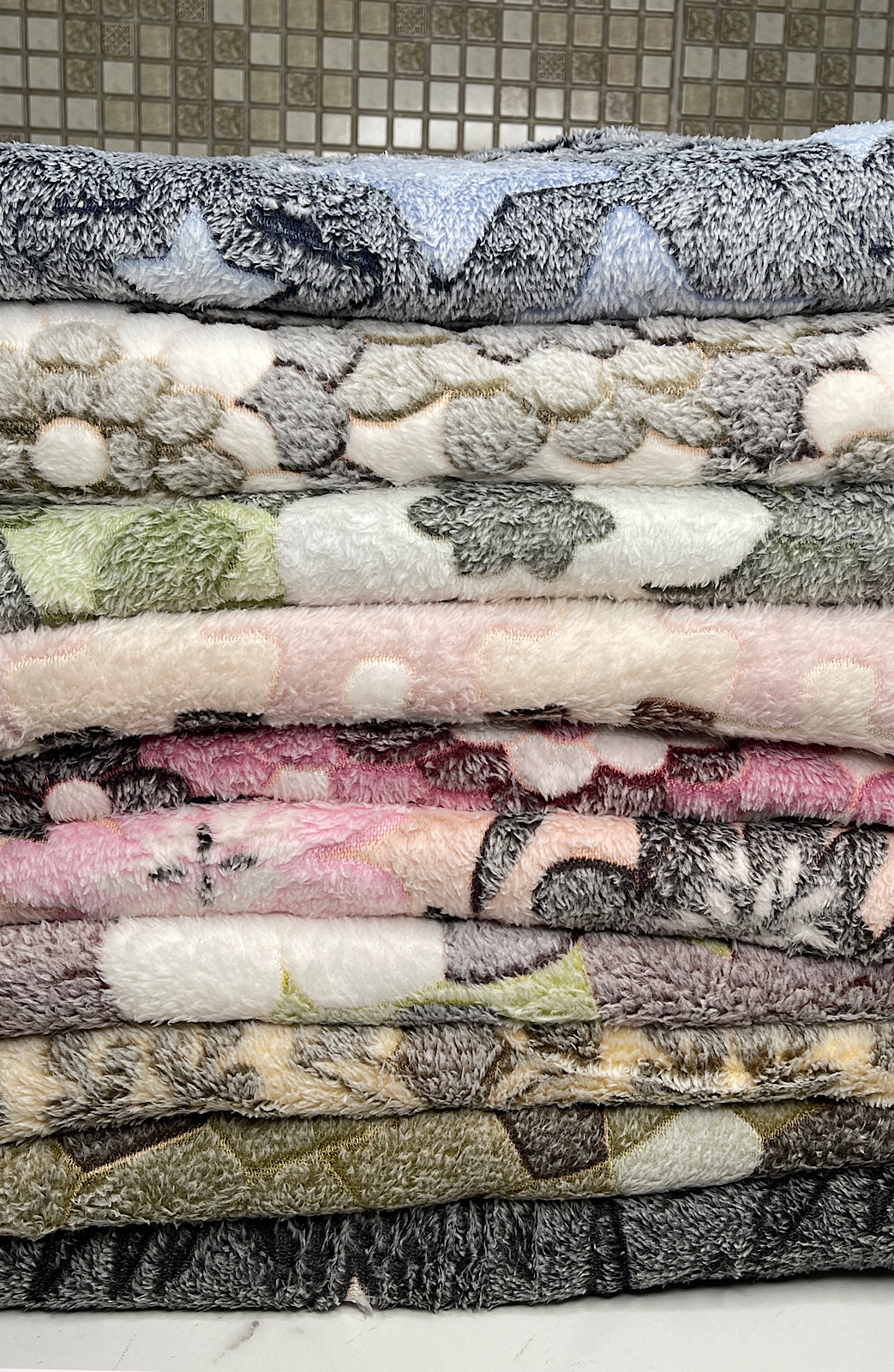 Плед оптом Євро з малюнком Попіл 10 шт “3038-опт