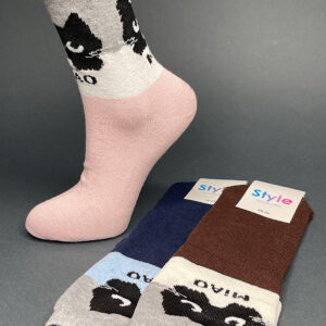 Шкарпетки жіночі високі з малюнком Miao "ST-1131