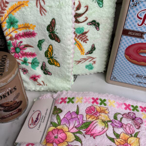 Серветка мікрофібра велика пухнаста Метелики 20 штук "СК-108