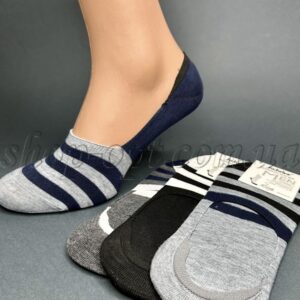 Сліди чоловічі бавовна на силіконі Jujube "F577-смужка"