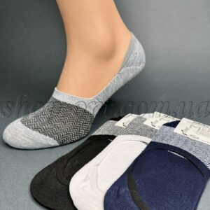 Сліди чоловічі бавовна на силіконі Jujube "F577-зигзаг"