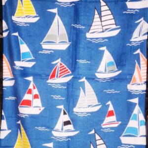 Рушник пляжний махра-велюр Кораблики "2934